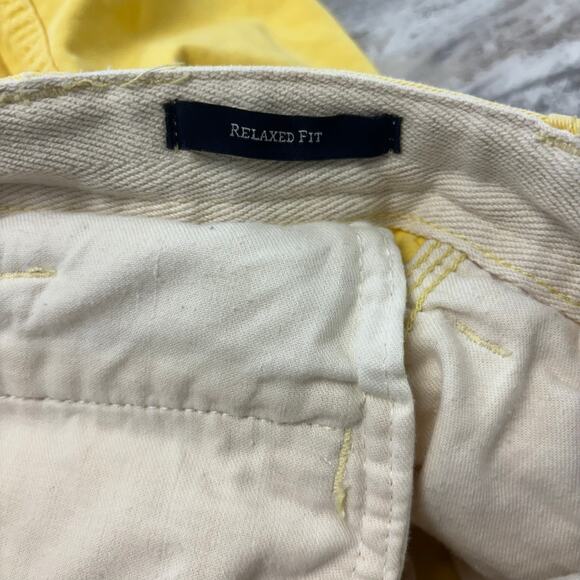 Vintage 90s Polo by‎ Ralph Lauren Yellow Mens 32x9 Relaxed Fit Chino Shorts - Picture 4 of 14